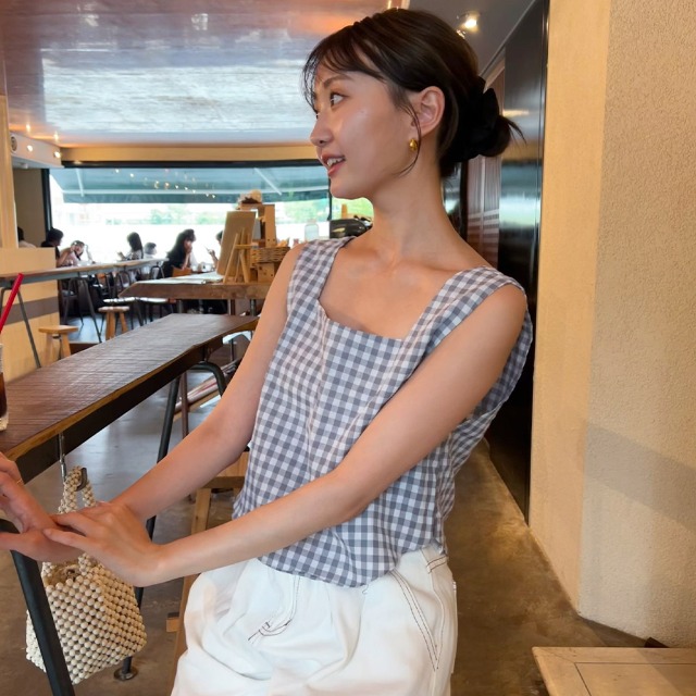 ギンガムチェックキャミソール | ファッション通販サイト NUGU