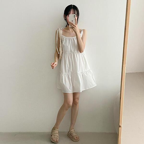 gimaguas ノースリーブ ミニワンピース ノースリーブミニワンピース | レディースファッション通販 - DHOLIC