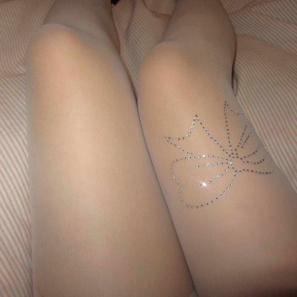 キュービックリボンストッキング