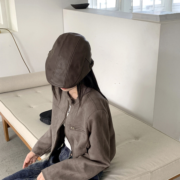 帽子 nobu レザーボタンキャスケットハット | ファッション通販サイト NUGU