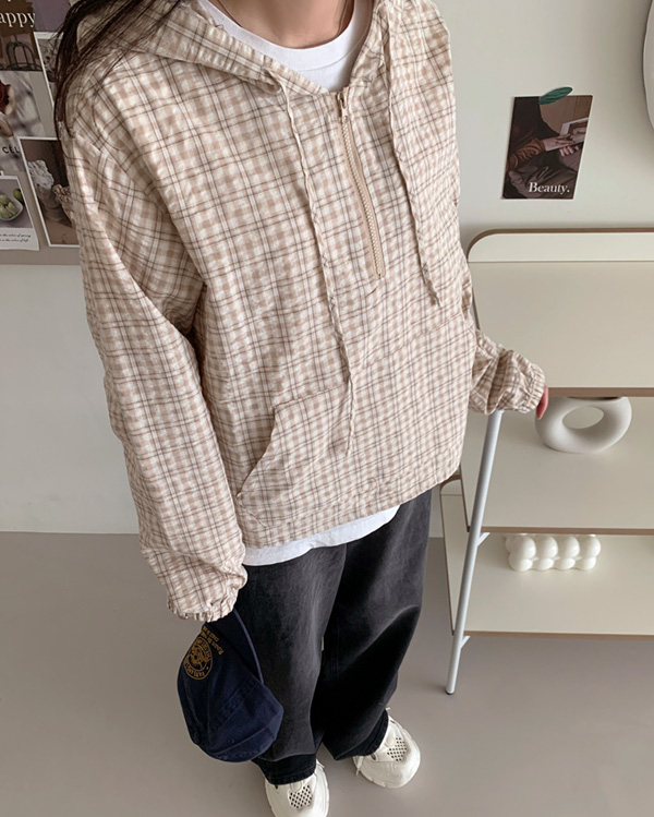 ヴィンテージアノラックチェックマウンテンパーカー | ファッション