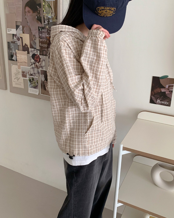 ヴィンテージアノラックチェックマウンテンパーカー | ファッション