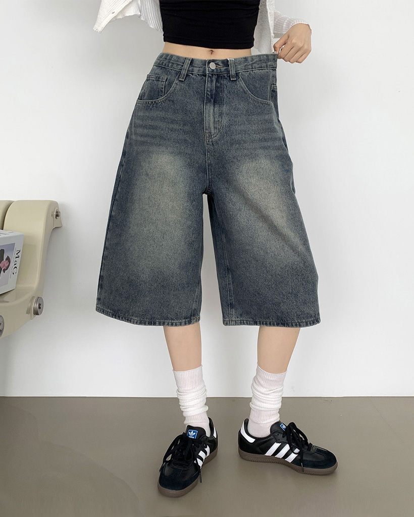 Facile デニムハーフパンツ カジュアルデニムハーフパンツ | ファッション通販サイト NUGU