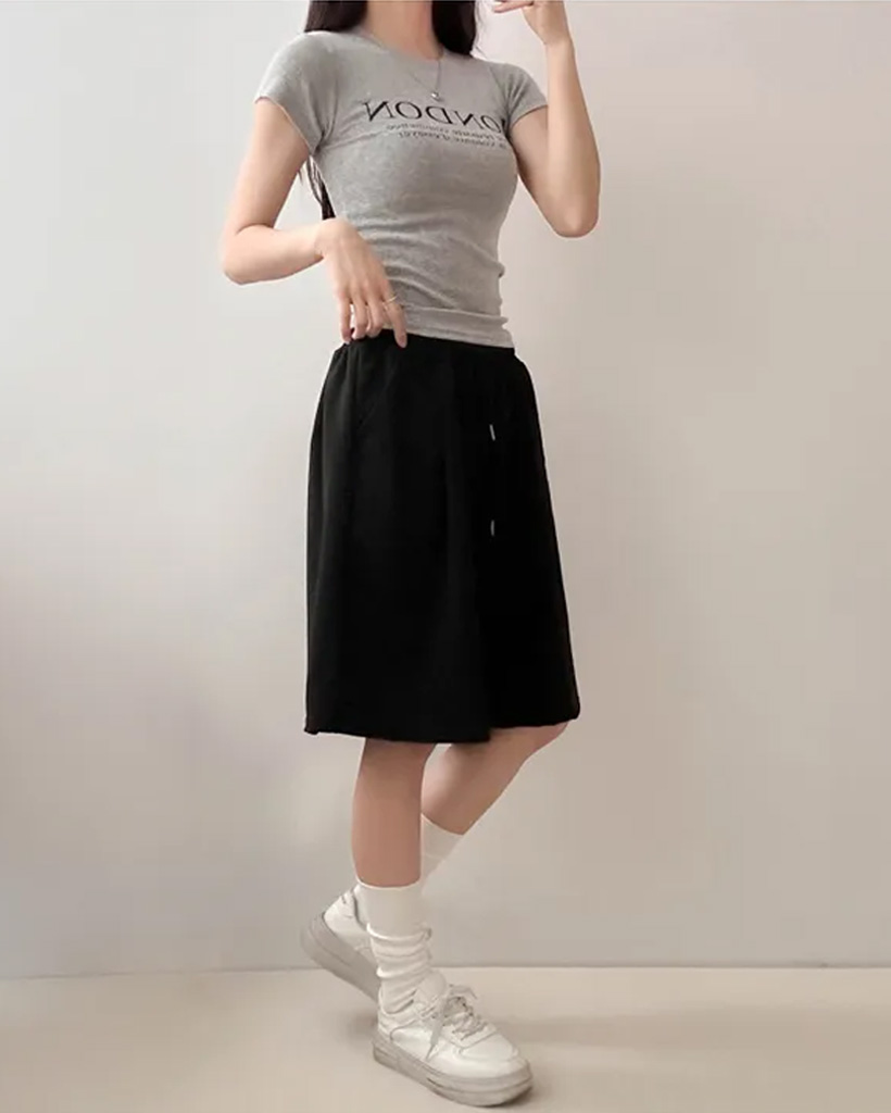 5分丈ゴムハーフパンツ | ファッション通販サイト NUGU