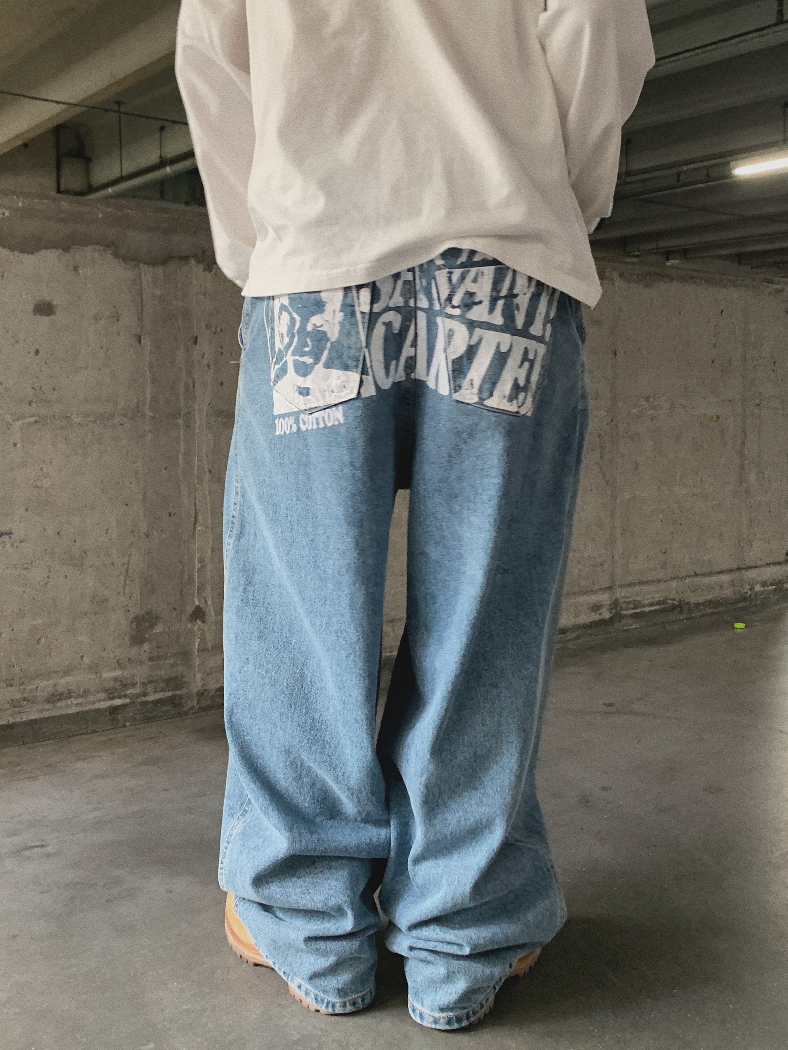 バックプリントデニムパンツ | ファッション通販サイト NUGU