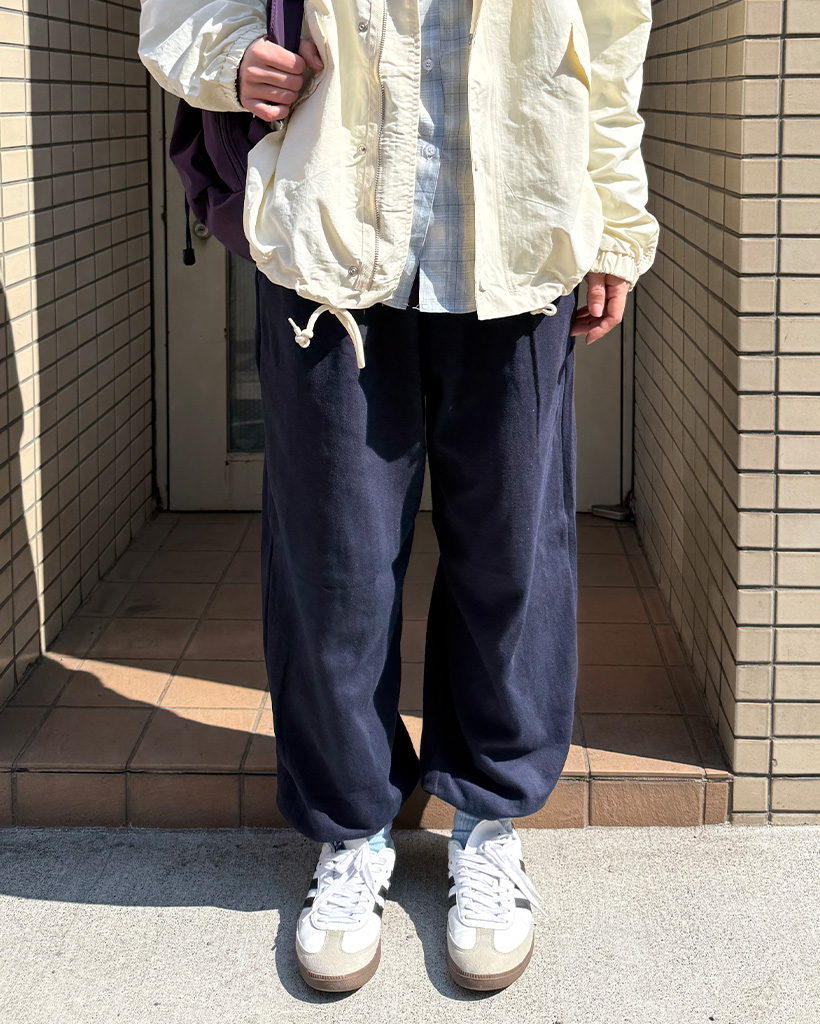ウエストゴムワイドスウェットパンツ