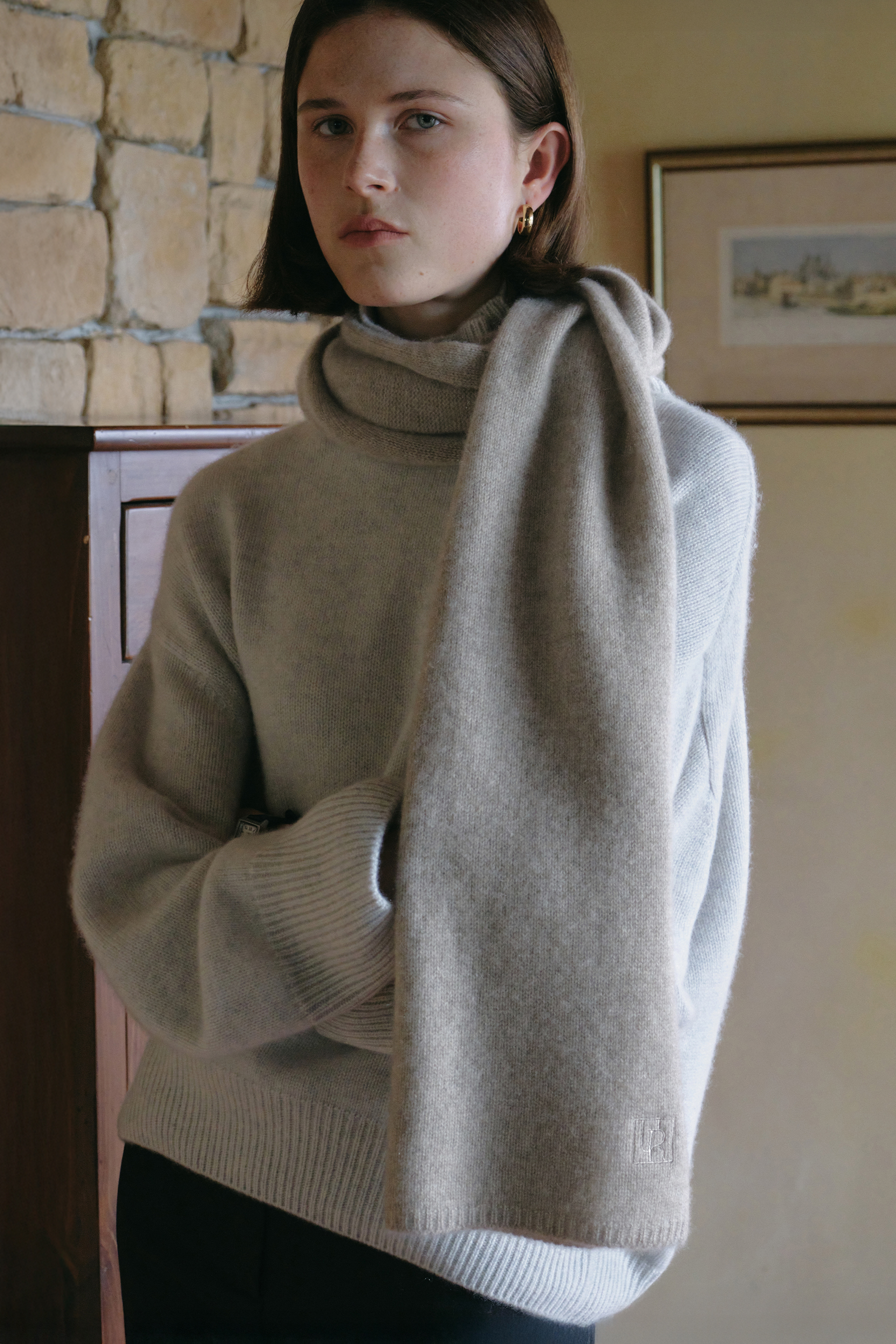 Pure Cashmere Muffler (Cashmere 100)