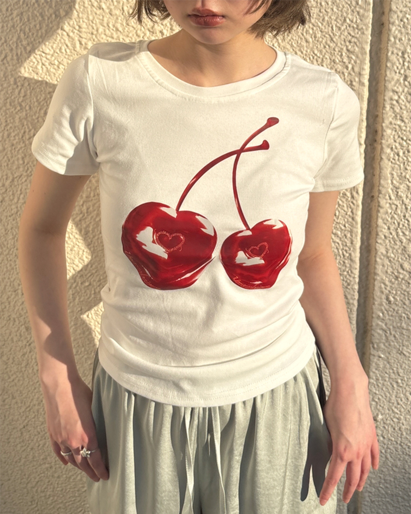 チェリーショートスリーブTシャツ