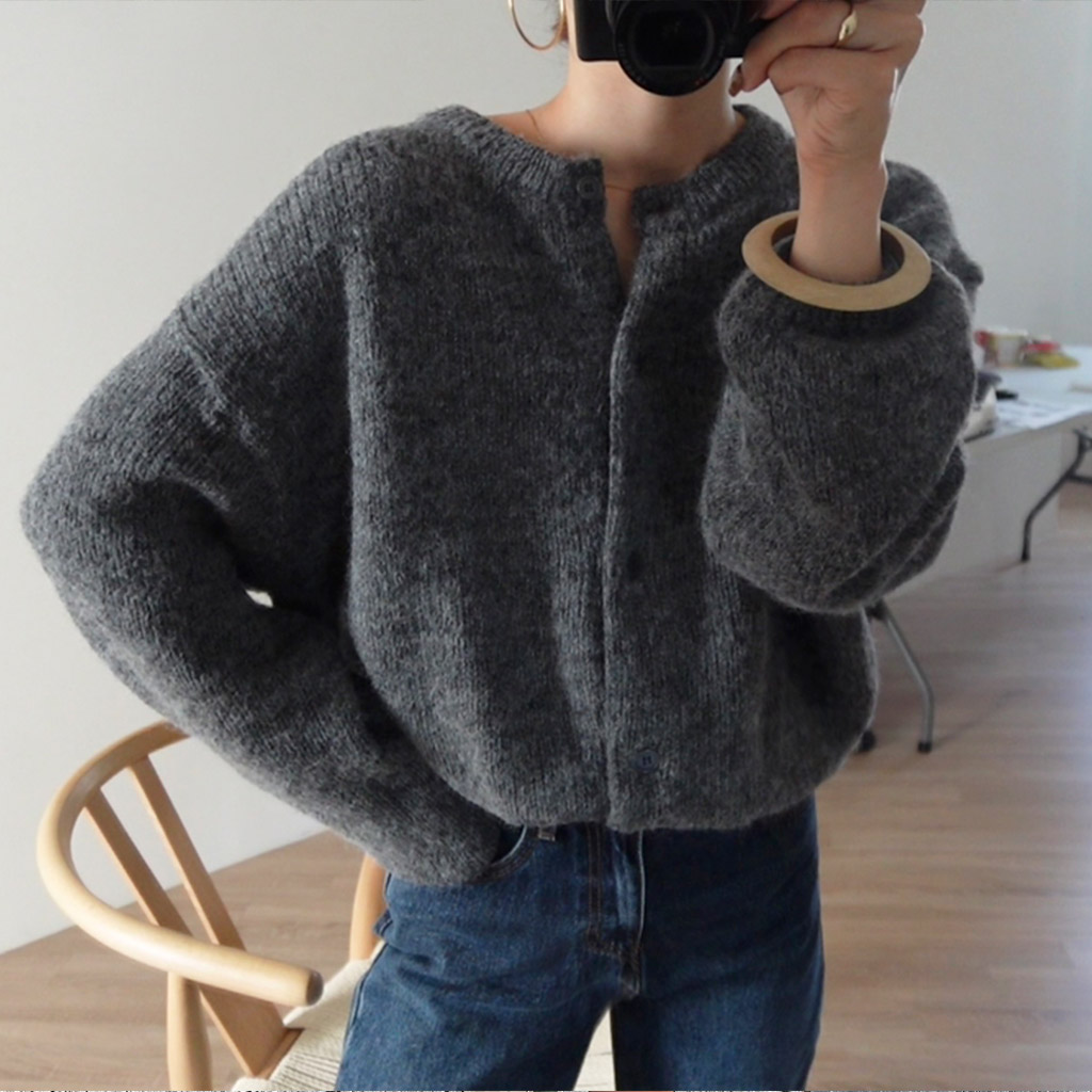 [秋再入荷]アルパカカーディガン