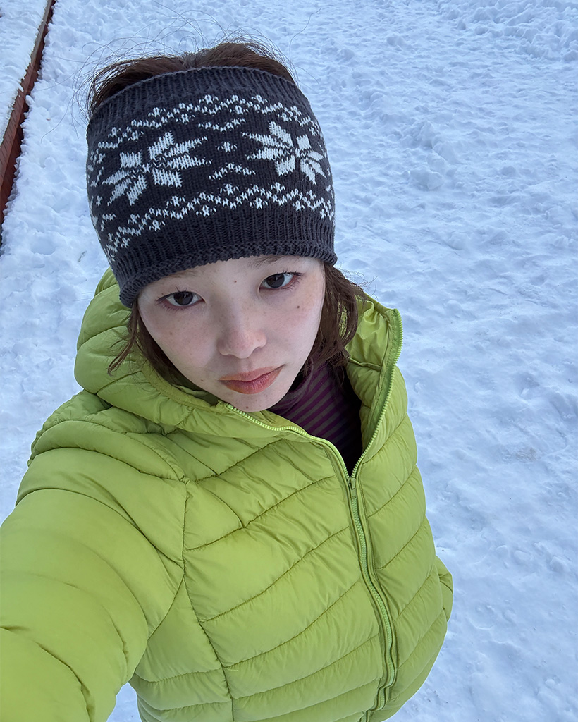 ノルディックニットヘアバンド