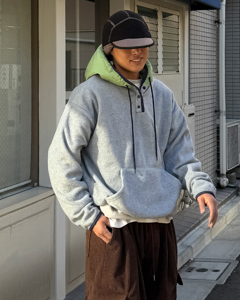 バイカラーアノラック