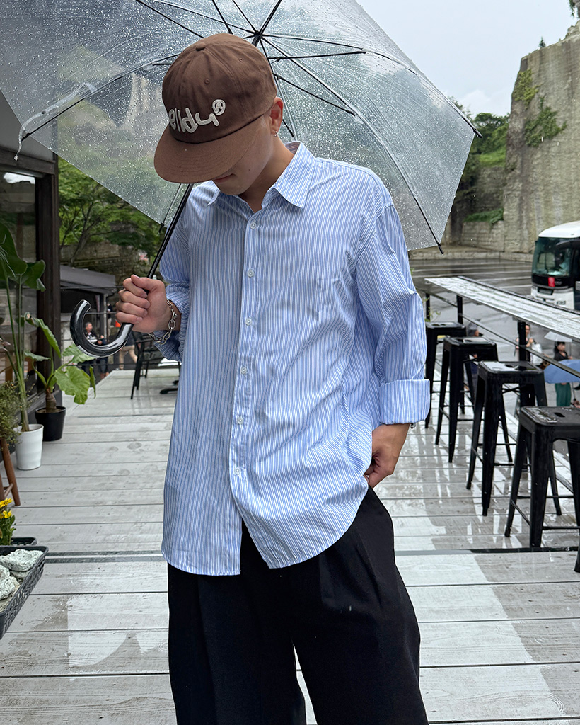 オーバーサイズストライプシャツ | ファッション通販サイト NUGU