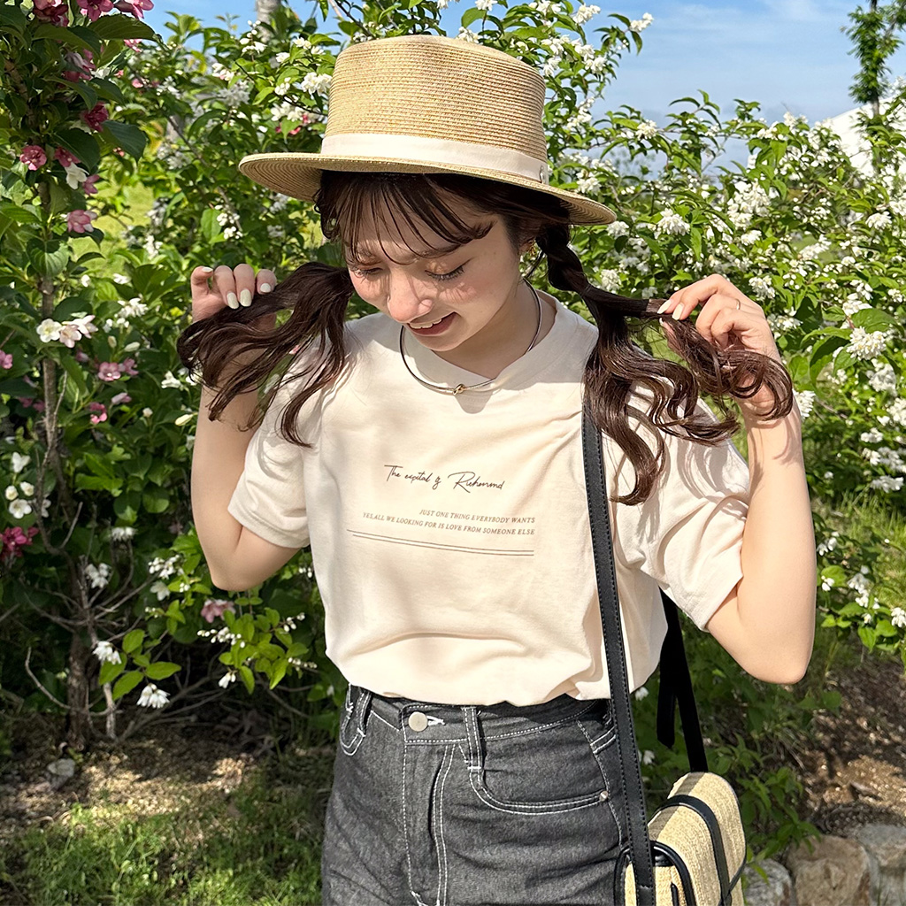 ベーシックレタリング半袖Tシャツ