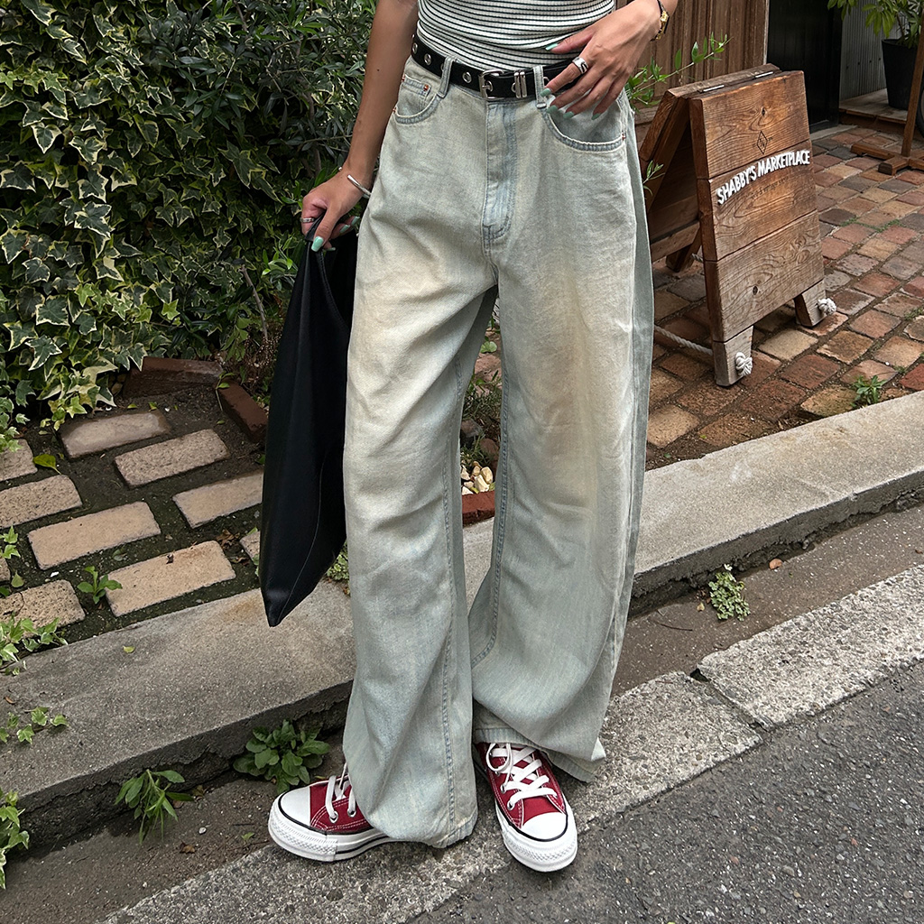 クールワイドデニムパンツ | ファッション通販サイト NUGU