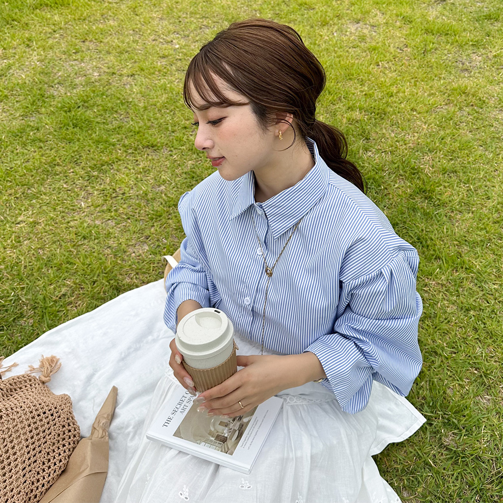 ボタンボーダーシャツ | ファッション通販サイト NUGU