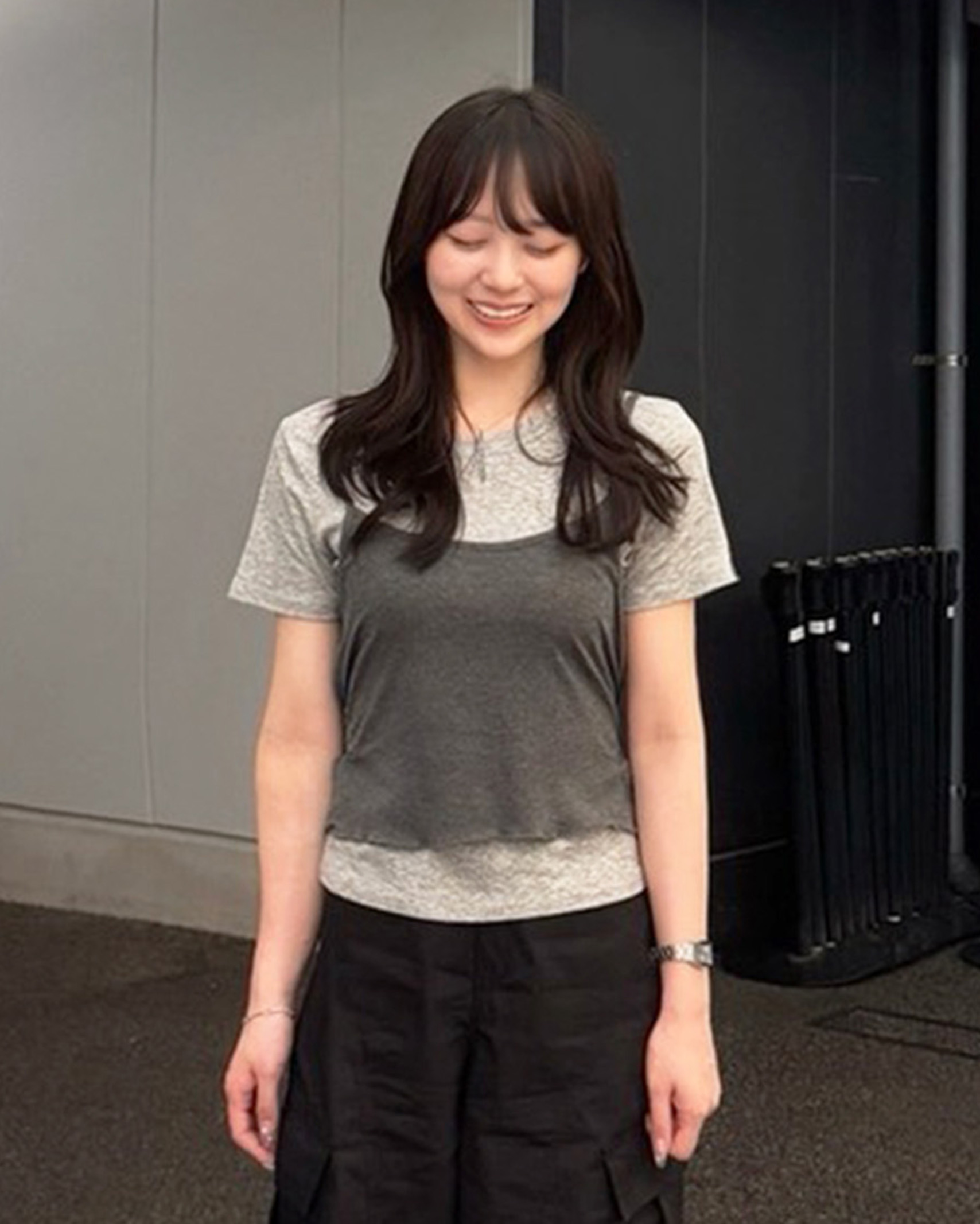 バックリボンレイヤードTシャツ