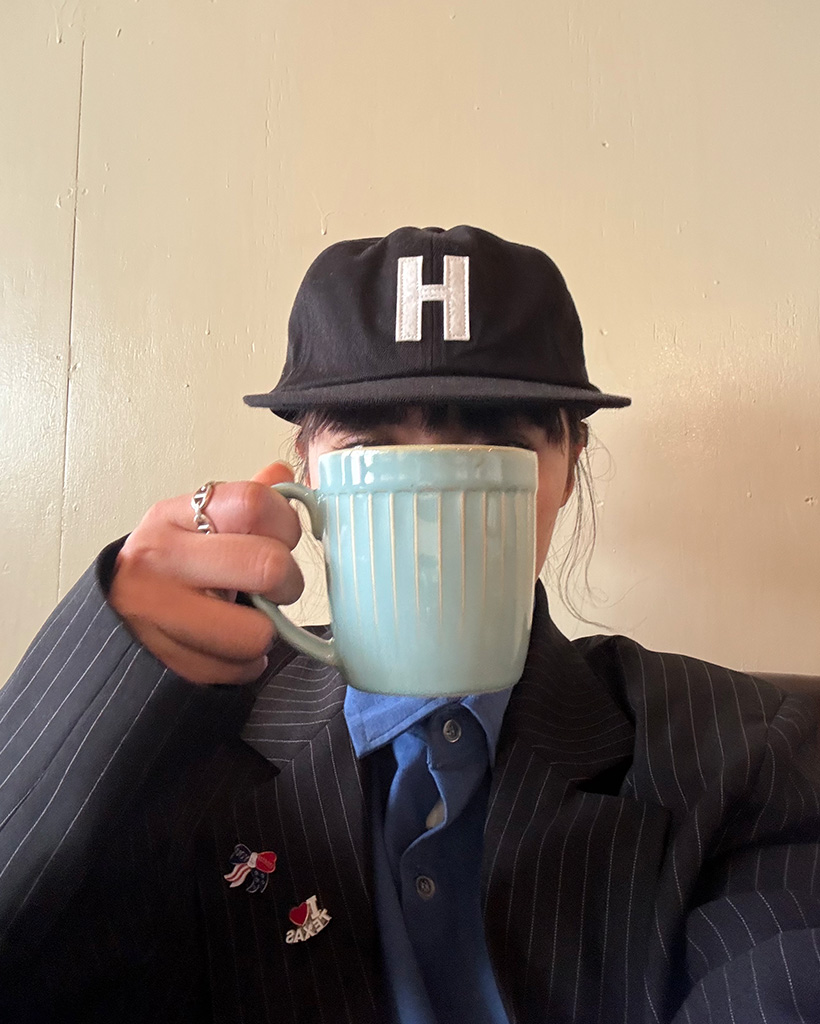 Hレタリングキャンプキャップ