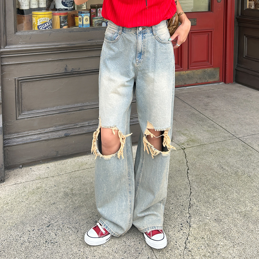 ヴィンテージワイドデニムパンツ