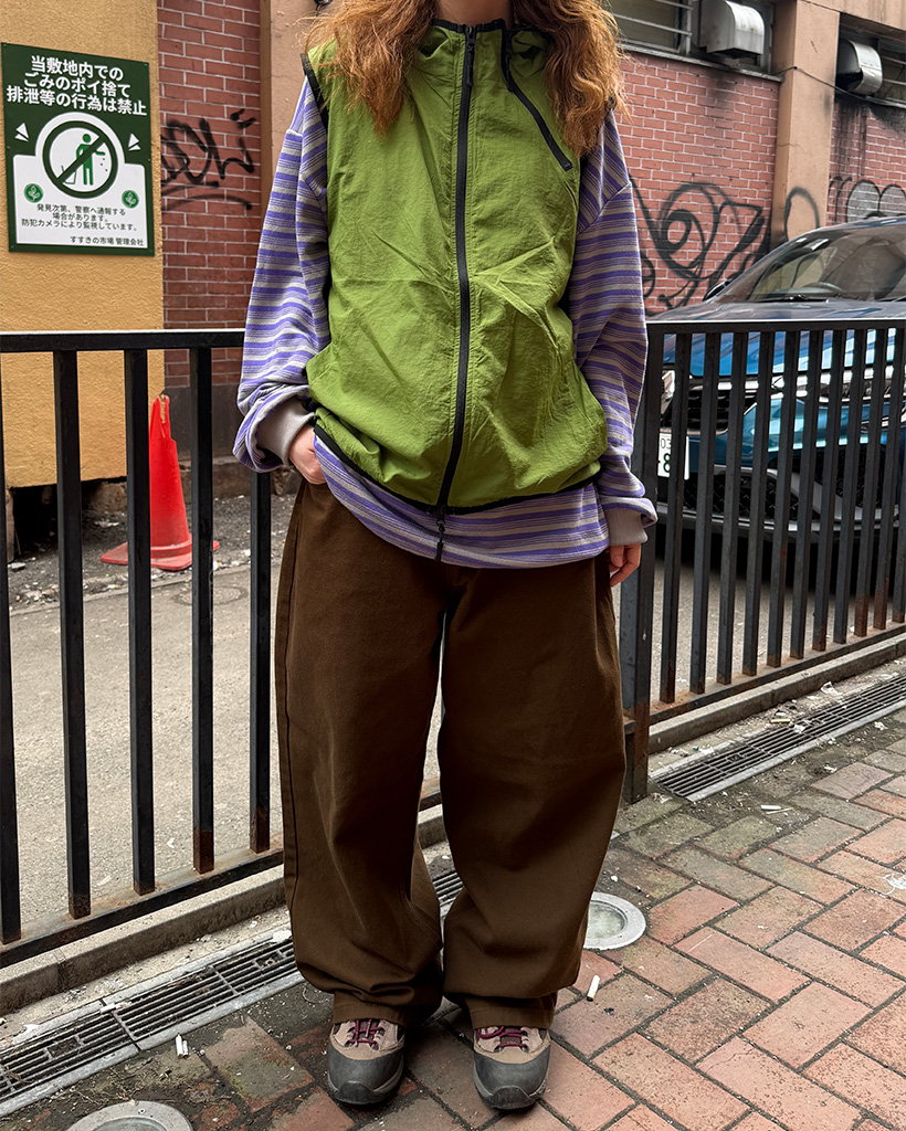 ベーシックワイドコットンパンツ