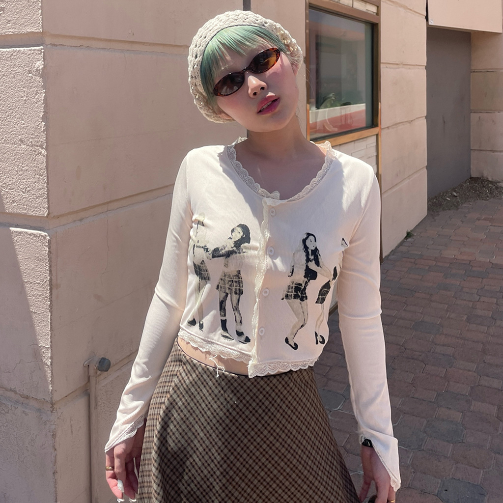 ピープルロングスリーブカーディガン | ファッション通販サイト NUGU