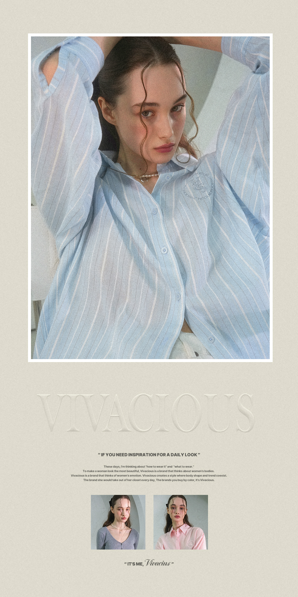 きるページ Merry Stripe Shirt BLUE | ファッション通販サイト NUGU
