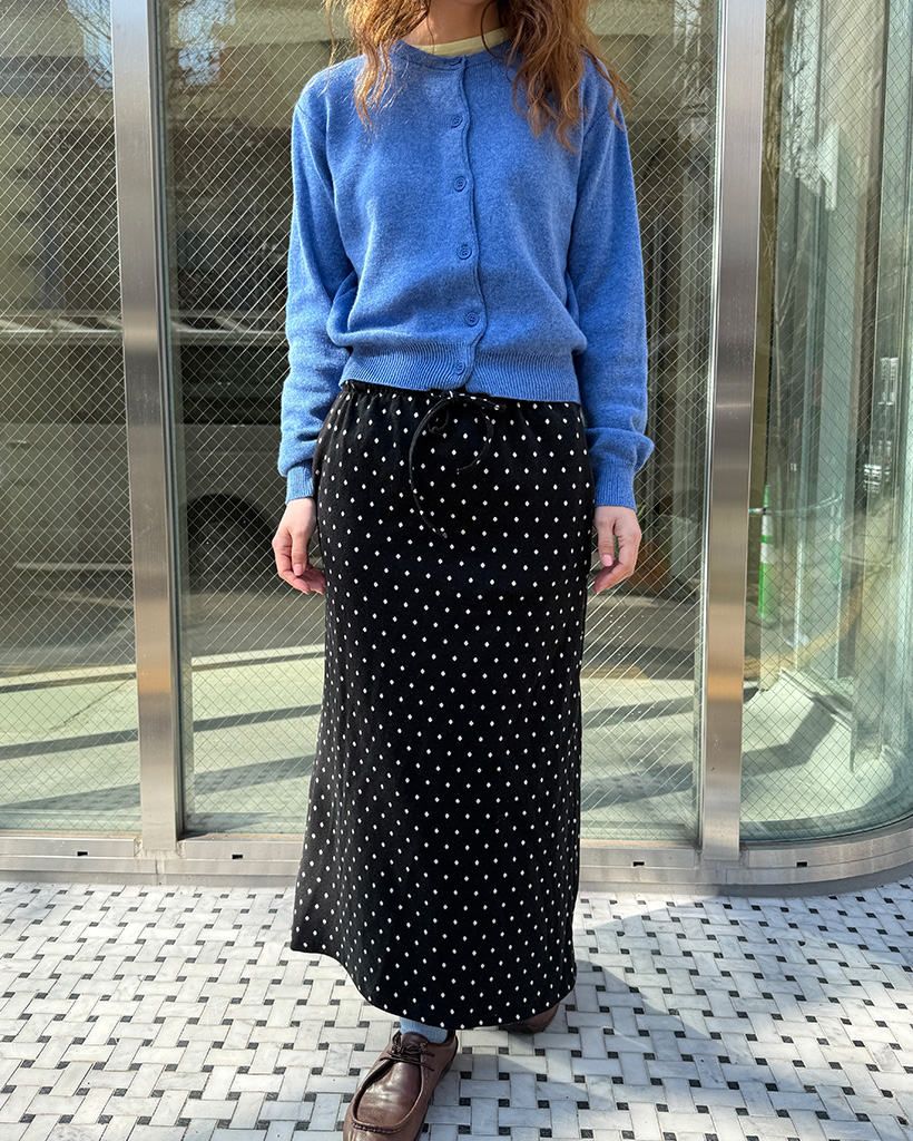 ドットロングスカート