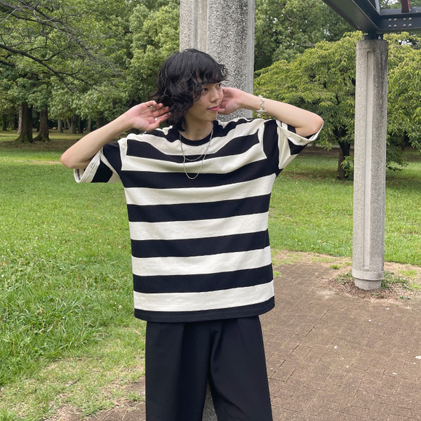 ビックボーダーTシャツ | ファッション通販サイト NUGU