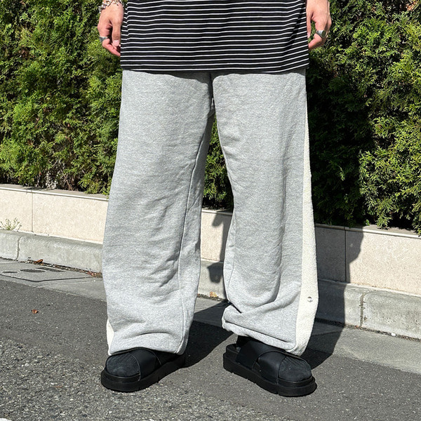 example　サイドスナップスウェットパンツ サイドスナップワイドスウェットパンツ - IDF | 60% - アジア