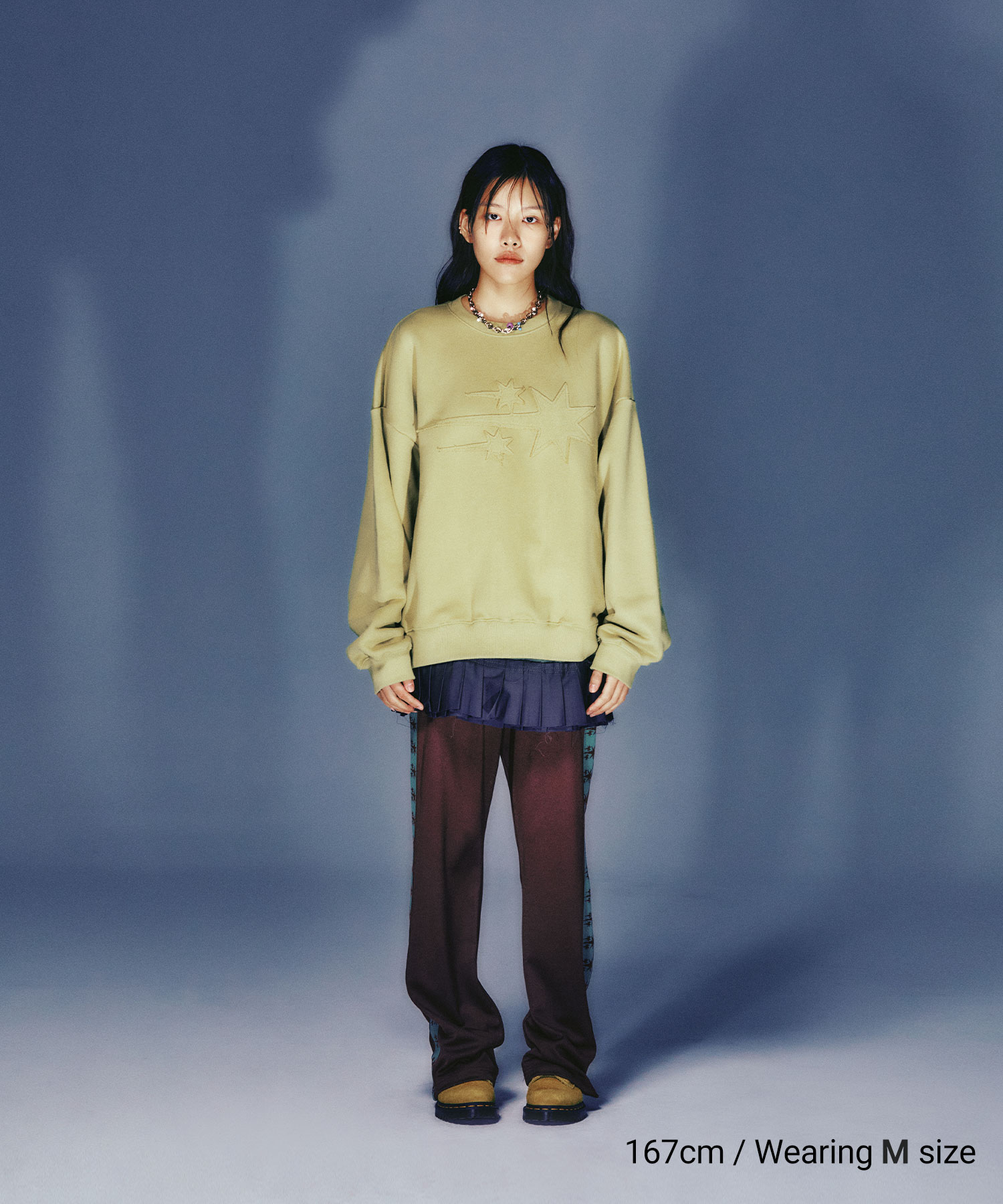 フリースジャケット [NICEGHOSTCLUB]3STARS LIGHTWEIGHT WINDBREAKER_BEIGE(NG2FSU 3stars lightweight windbreaker[beige] - niceghostclub