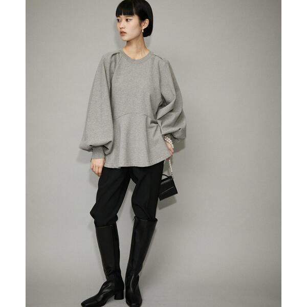 タックスリーブペプラムスウェット | ファッション通販サイト NUGU