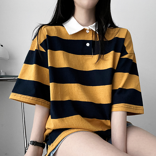 PGG　ボーダー柄ジャージー 半袖ポロシャツ (MENS) サイズ６（XL） 楽天市場】ポロシャツ メンズ 半袖 ボーダー パイル地 綿