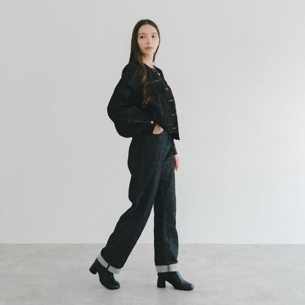 ノーカラーデニムジャケット | ファッション通販サイト NUGU