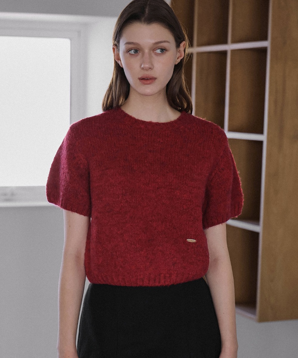 Olly Half Sleeve Knit [Red]