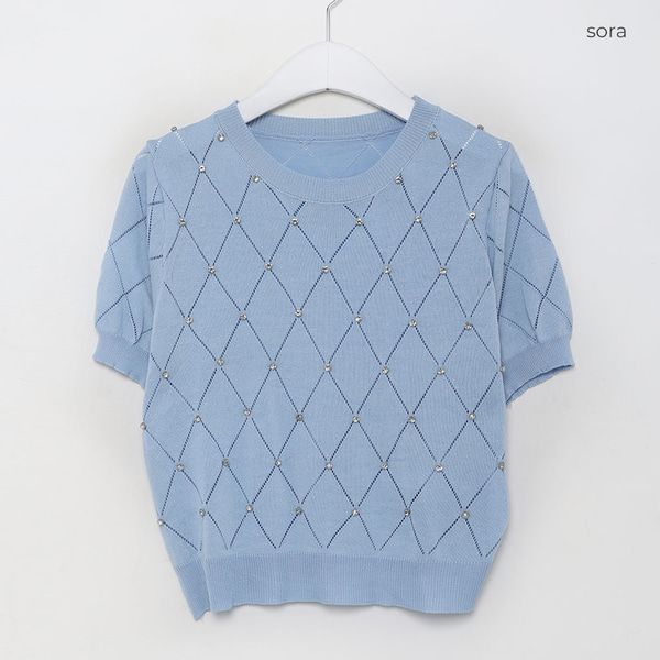 キラキラ半袖ニット | ファッション通販サイト NUGU