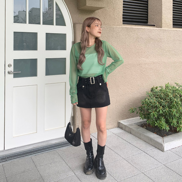 ベルトミニスカート | ファッション通販サイト NUGU