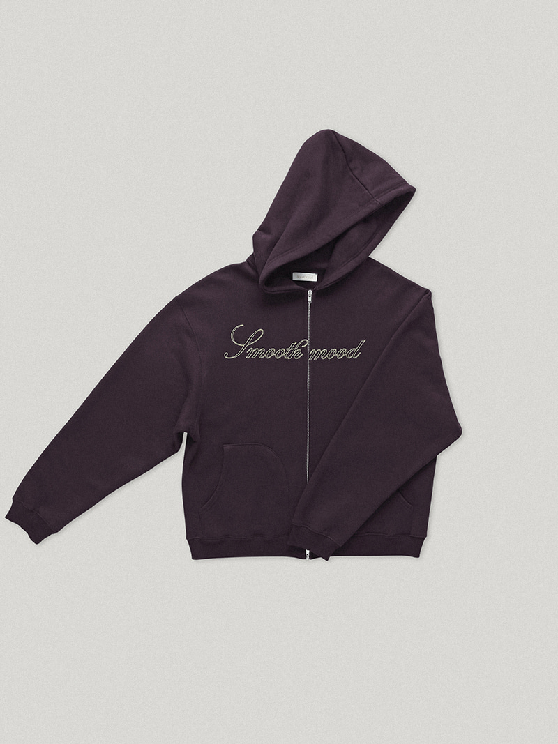 Bordeaux Tully Hooded Zip Up