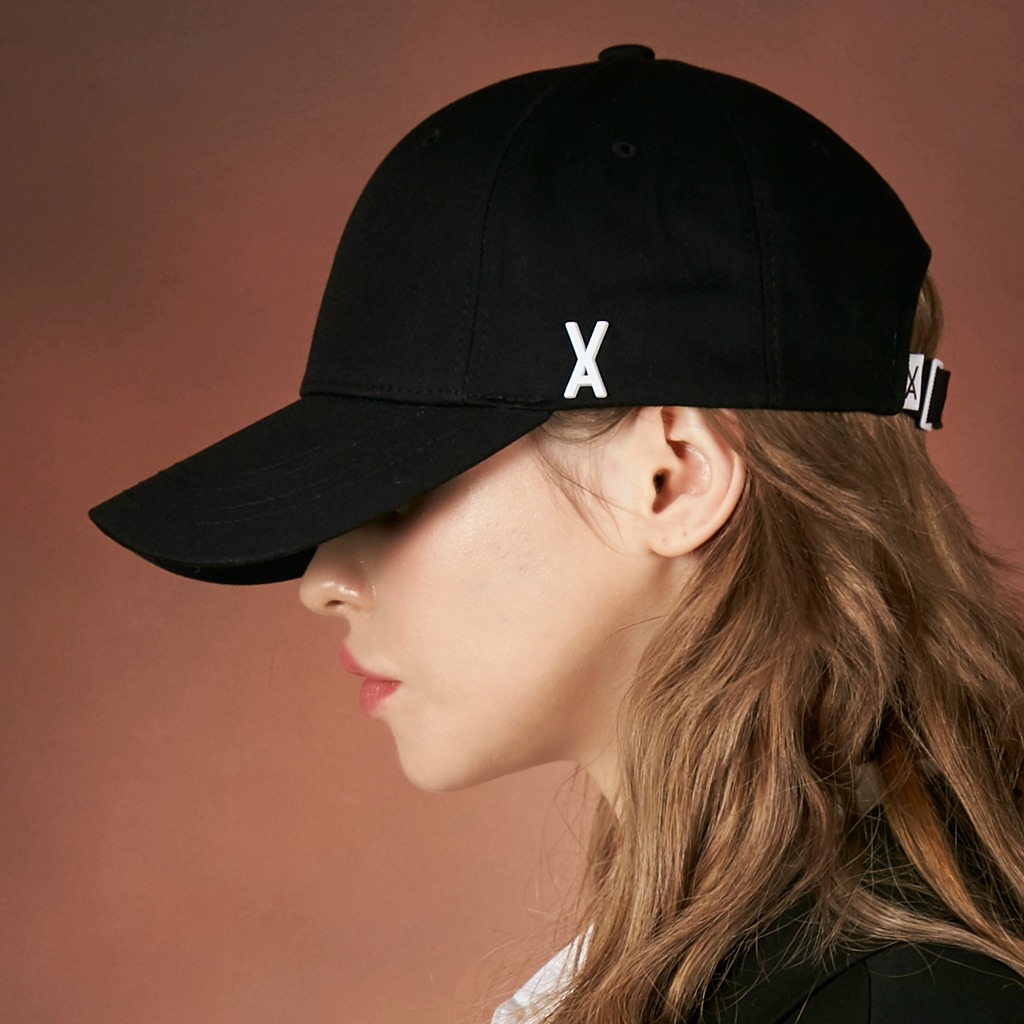 Kアイドル着用][VARZAR]Goldstudoverfitballcapblack