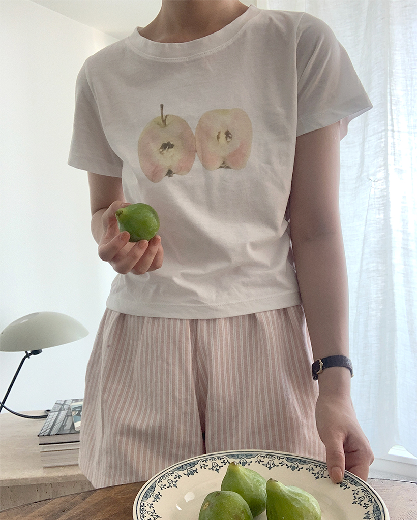 アップル半袖Tシャツ