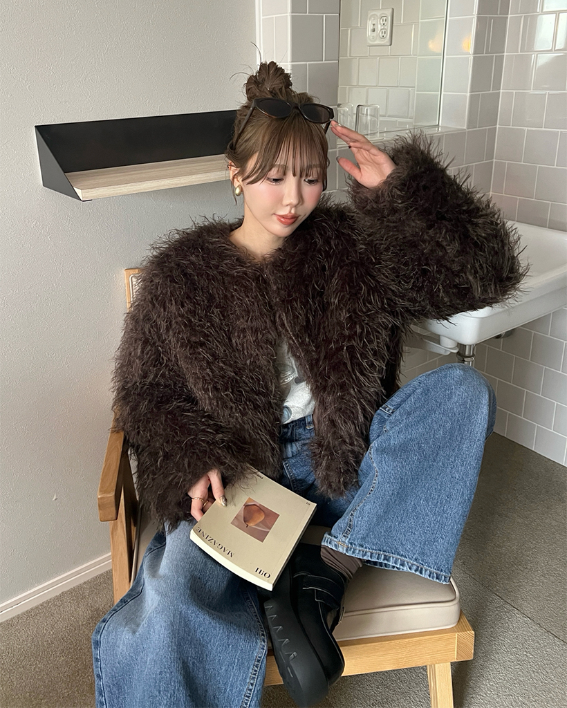 ファーショートジャケット