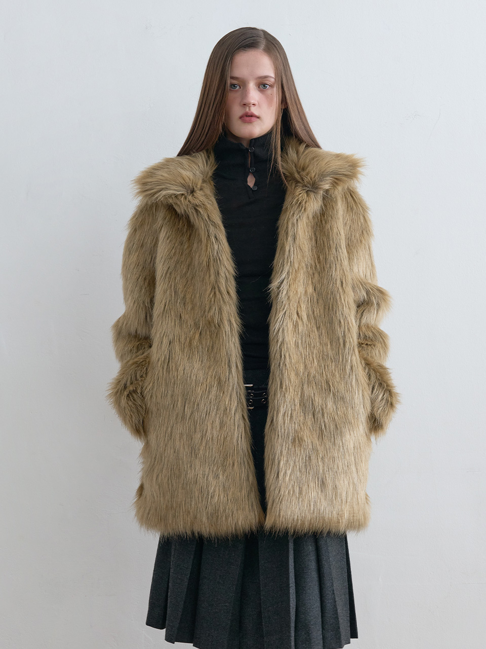 Bambi Fur Jacket, Brown | ファッション通販サイト NUGU