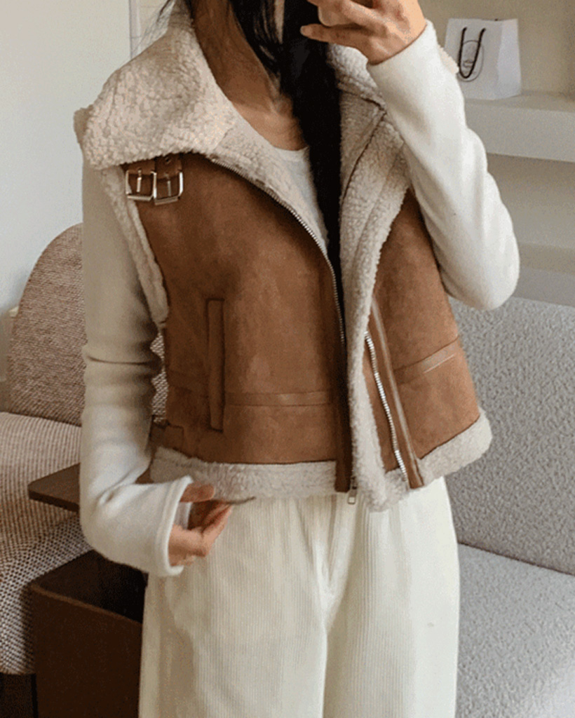 Share spirit ムートンベスト シェアースピリット（SHARE SPIRIT）ムートンベスト