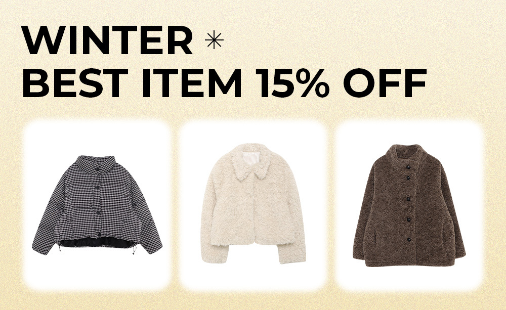 WINTER BEST 500 15% OFF