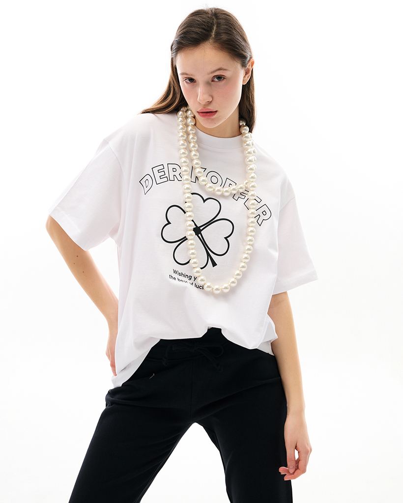 Pure Angel Oversized Fit T-Shirt White | ファッション通販