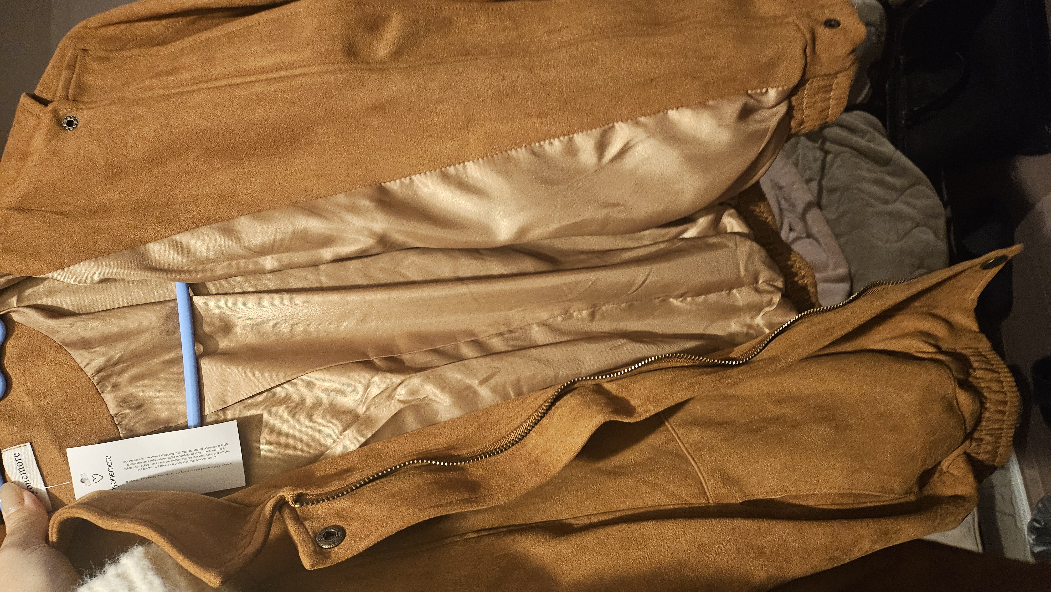 スエード調襟付きブルゾン (3color) | ファッション通販サイト NUGU