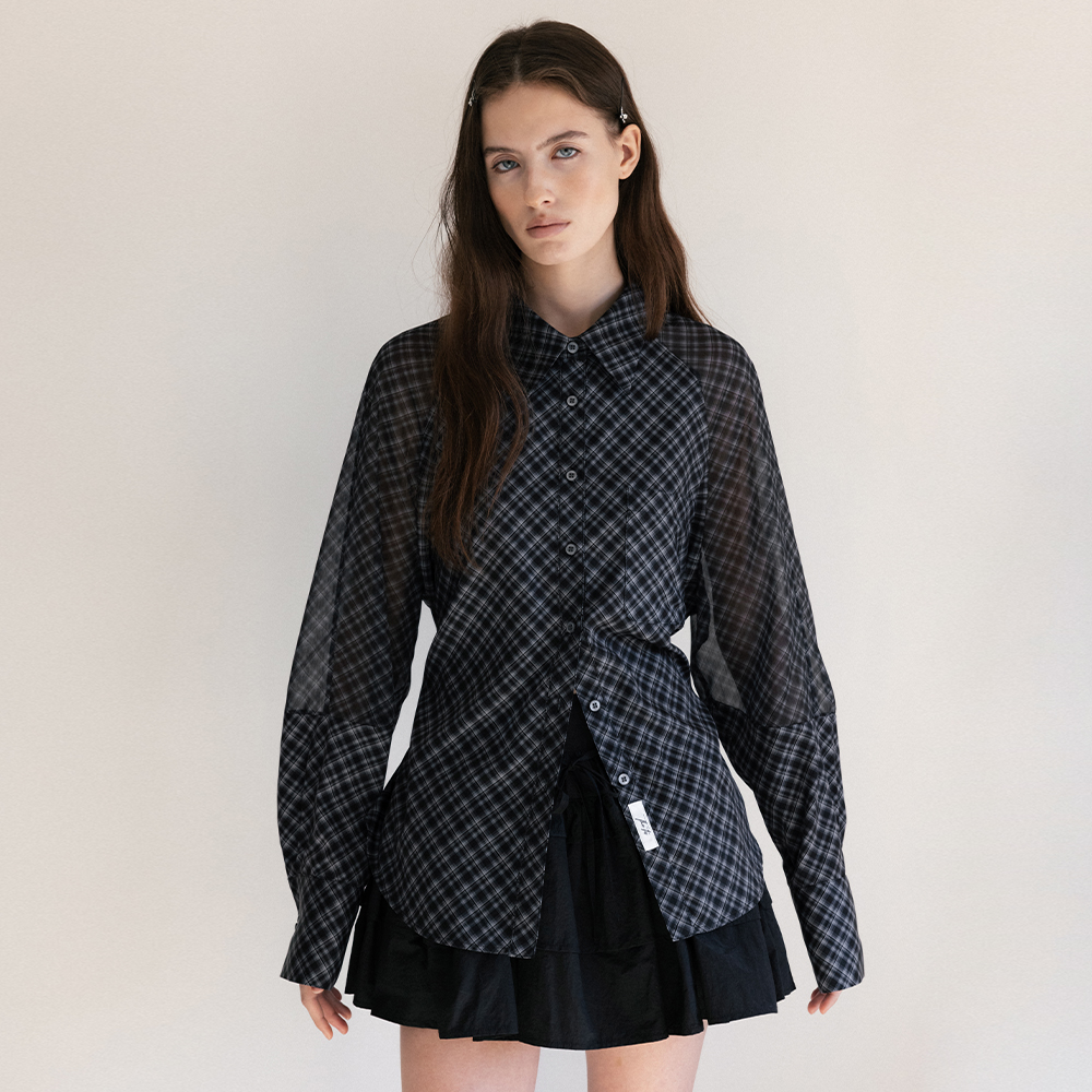 BLUEBERRY TART CHECK SHIRT_TT5S102BK