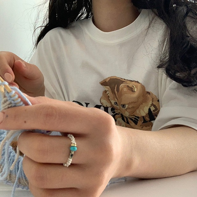 Gemstoneシルバーリング (silver)