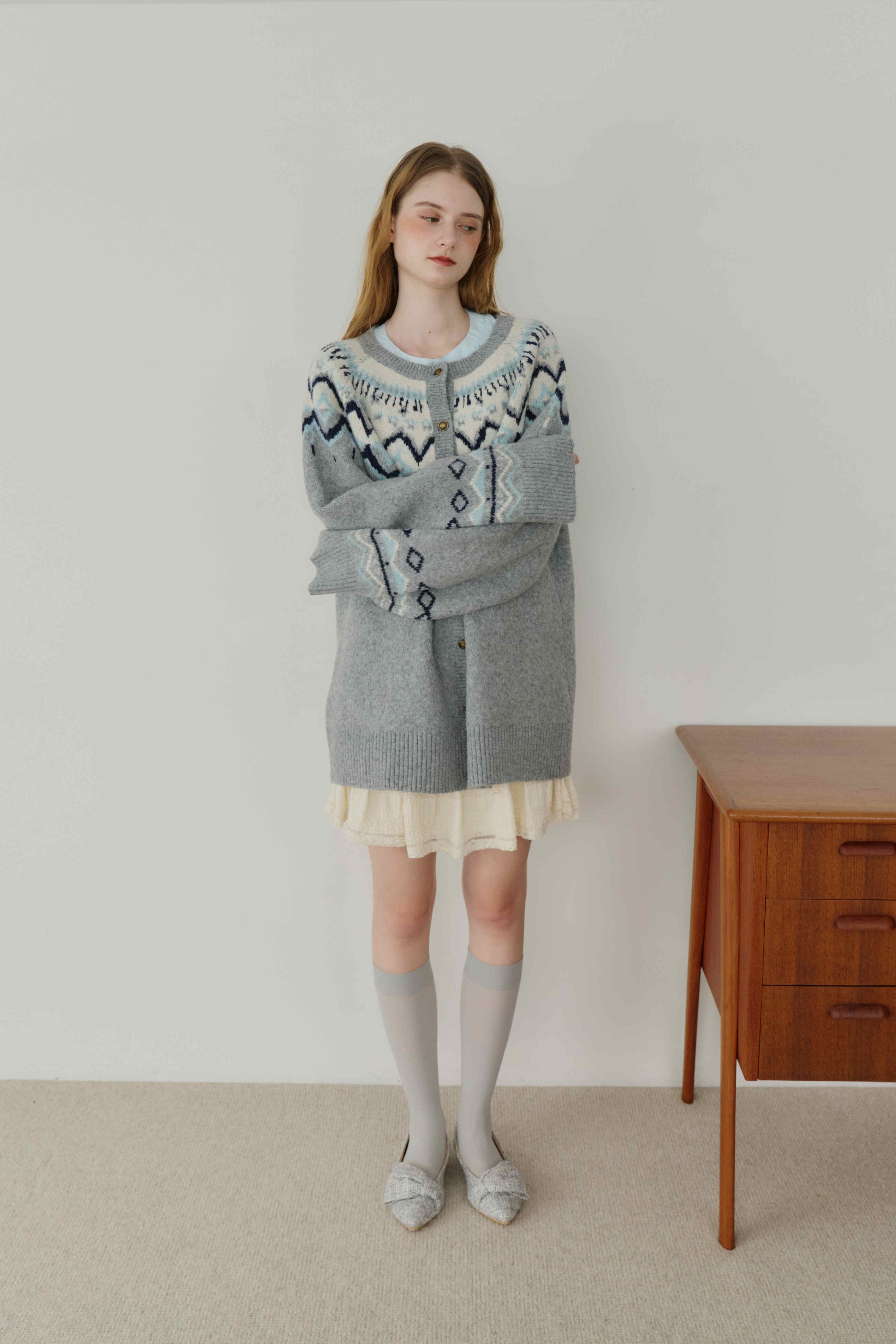 nordic knit cardigan | ファッション通販サイト NUGU