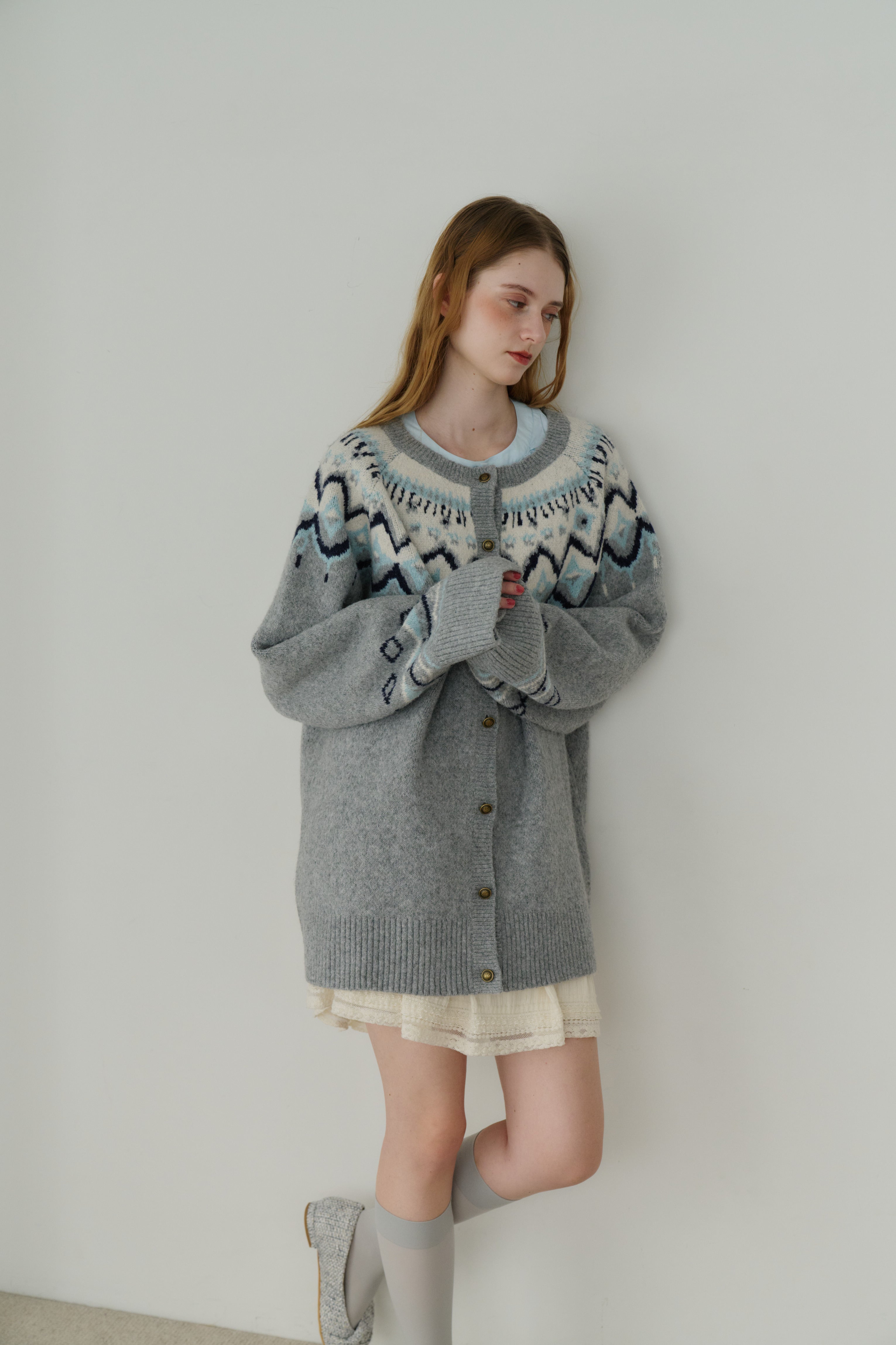 nordic knit cardigan | ファッション通販サイト NUGU