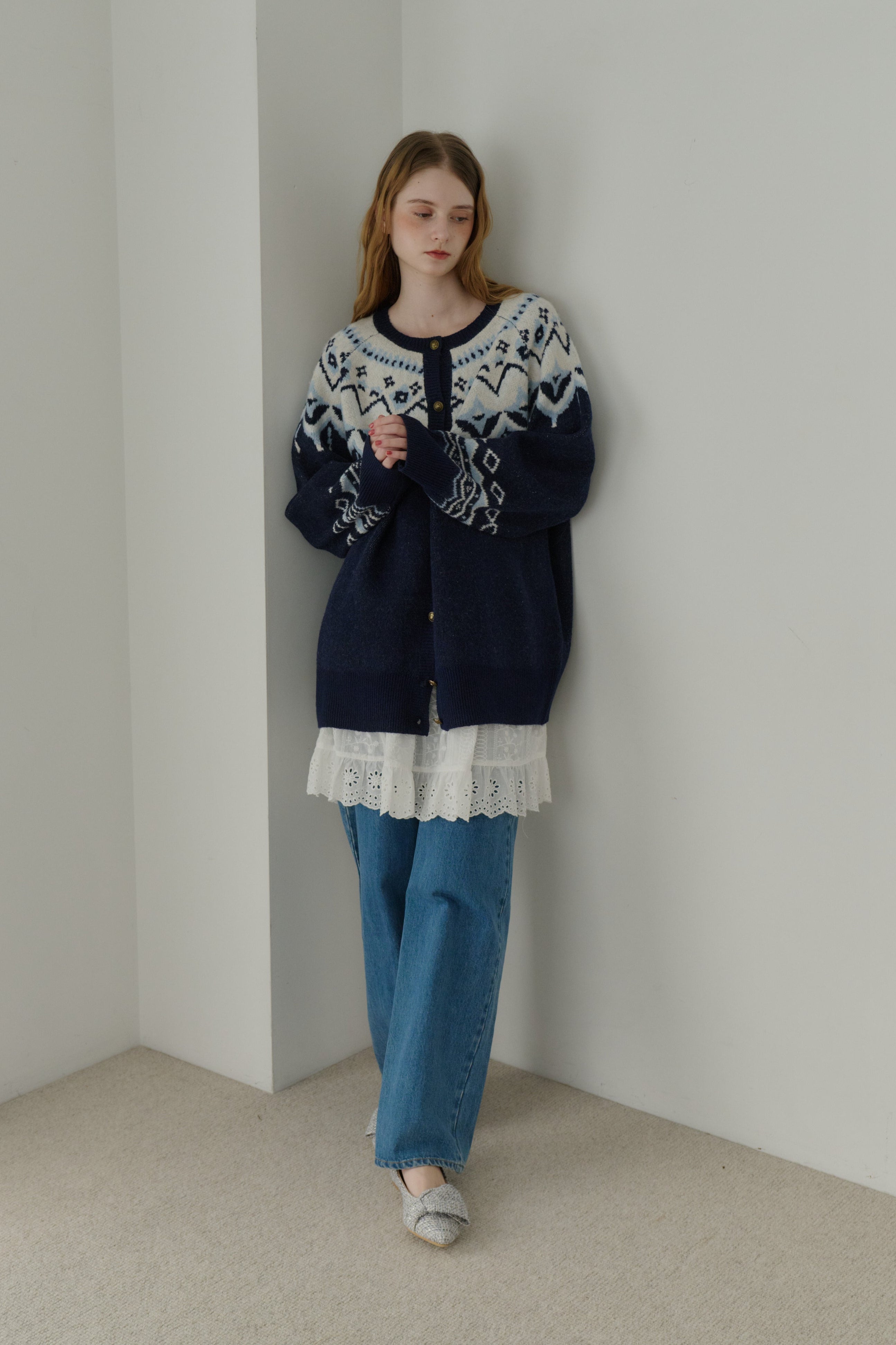 nordic knit cardigan | ファッション通販サイト NUGU