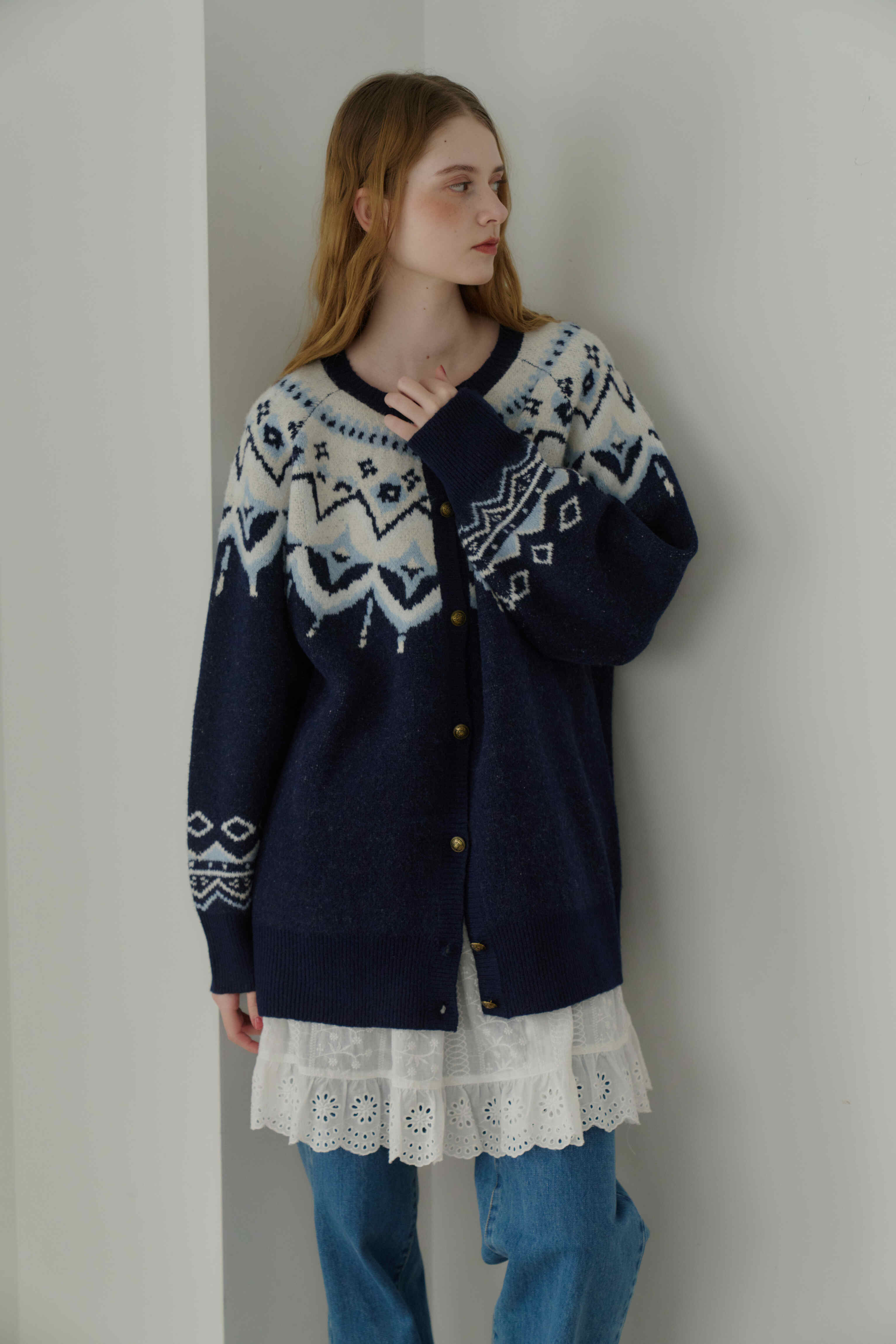 nordic knit cardigan | ファッション通販サイト NUGU